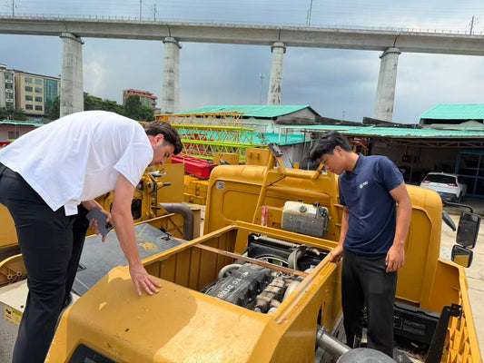Client Blind Ordered Our Used Crane Online & Visited Yard for Pre-Shipment Inspection — Fully Satisfied With Machine Condition